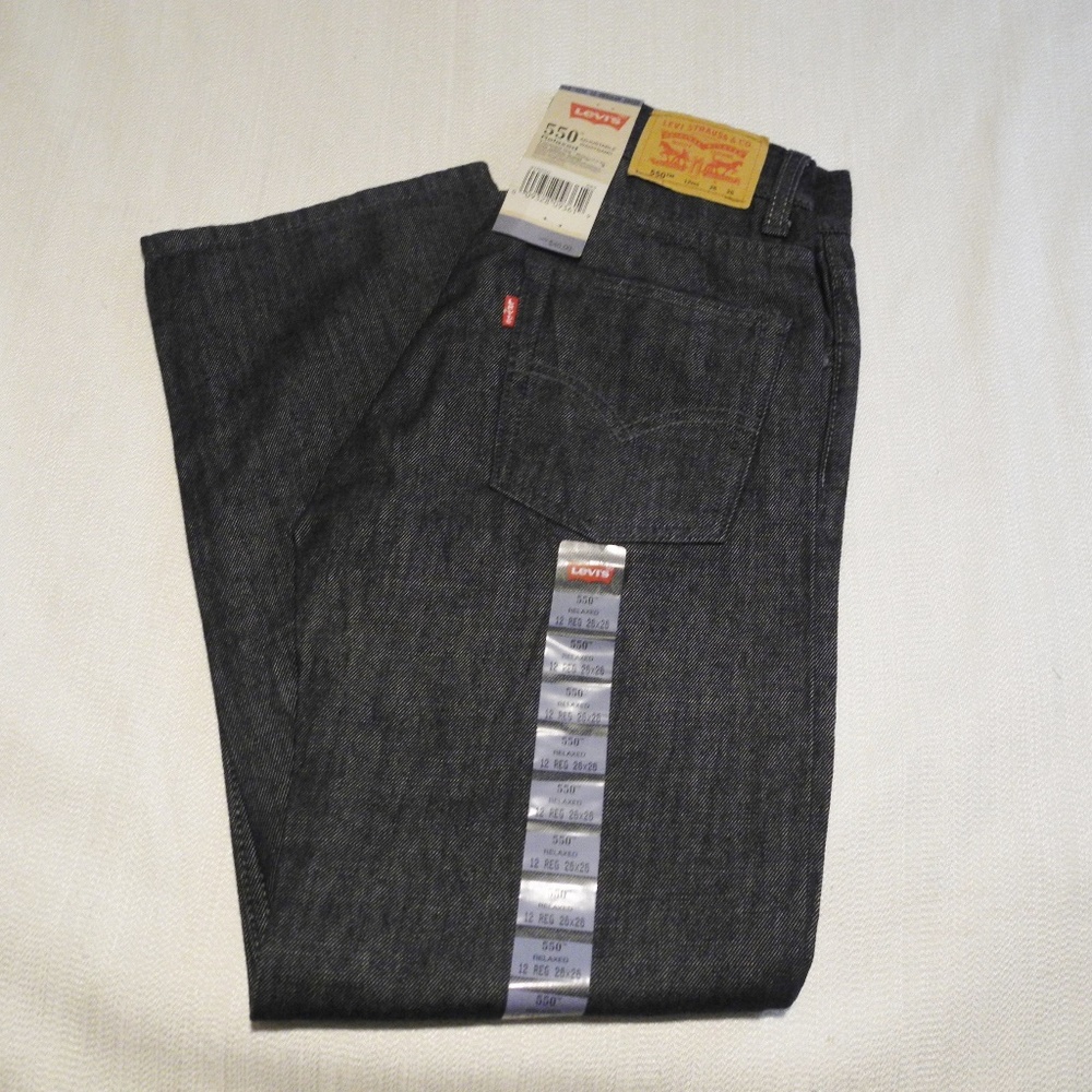 NWT Levi 550 Boy's Relaxed Fit Sz. 12 Reg 26 x 26